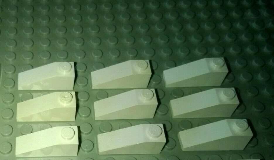 LEGO Schrägstein 9 Stück 4286 weiß 3x1 Dach Stein System City Hausbau Ninjago - Bild 1 von 1