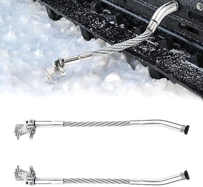 KEMIMOTO for Ski-doo Arctic Cat Snowmobile Ice Scratchers Reverse Gear Equipped - Image 1 of 4