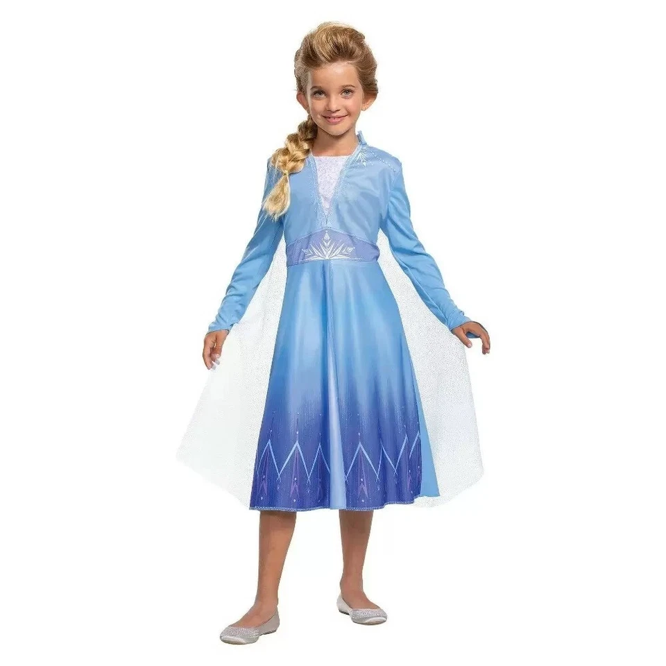 Disguise Kids' Disney Frozen Elsa Halloween Costume Dress S (4-6x)