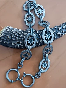 Tölzer Kette mit 10 Gliedern aus 925er Sterling Silber, mit massiven Federringen - Bild 1 von 7