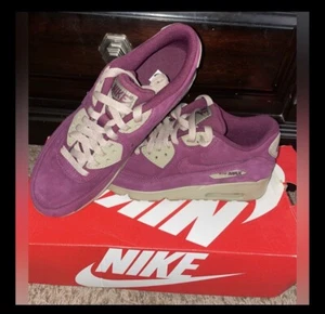 Nike Air Max 90 Winter PRM GS Bordeaux Athletic Shoes Size 7Y Boys (NEW) - Picture 1 of 4