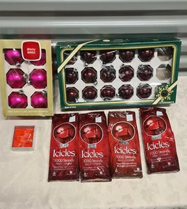 Vintage Christmas Glass Ornaments Set - Picture 1 of 12