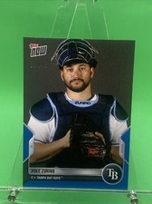 2022 Topps Now Road To Opening Day MIKE ZUNINO Tampa Bay Rays BLUE SP 32/49