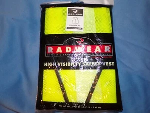 NEW Radwear High Visibility Safety Vest 100% Poly Universal Fit SVG2 OSR - Picture 1 of 2