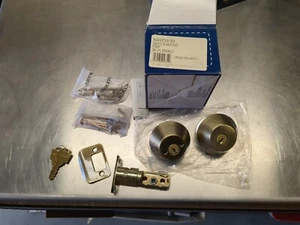Weiser by Kwikset GD9371 X5 WS Double Cylinder Deadbolt Antique Brass KD - Picture 1 of 9