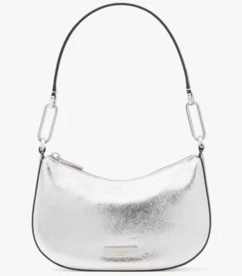 Kate Spade Nina наплечная сумка металлик серебро кожаная сумочка KI947 новый с Ярлыками $369 розничной - Изображение 1 из 4