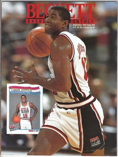 Revista mensual Magic Johnson Beckett septiembre 1992 LA Los Angeles Lakers NR MT Foto 1 de 1