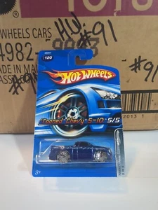 2005 Hot Wheels 1:64 Twenty + 5/5 'Tooned Chevy S-10 Metallic Blue #120 - Picture 1 of 5