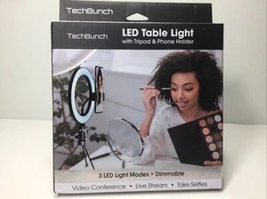 NEW. TECHBUNCH LED Ring Light Kit. 10 Levels, 3 Colors. Camera, Makeup, Phone. - Picture 1 of 6