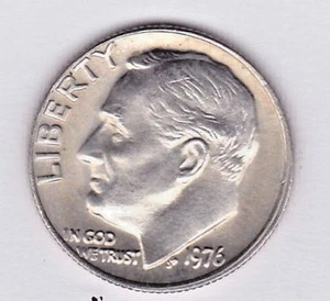 DIME ROOSEVELT 1976 placcato in BRILLISSIME CONDIZIONI NON CIRCOLATE: pz g10 - Foto 1 di 4