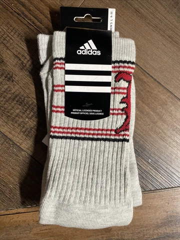 University of Louisville Cardinals GRAY OLDE ENGLISH "L" Socks MEN'S LARGE 9-11 Cover