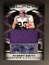 Robert Smith 2022 Panini Black Sizable Signatures Jersey Auto /50 Vikings