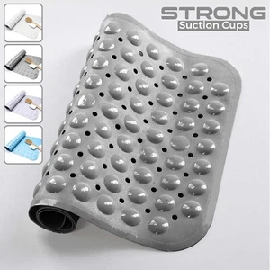Non Slip Shower Mat Anti Mold Strong Suction Cup Bathtub Mat Washroom Toilet Mat - Picture 1 of 20