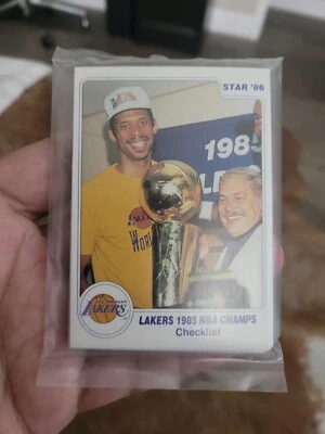 1985-86 Star Los Angeles Lakers Champs Complete Factory Sealed Bag Team Set - Image 1 of 4