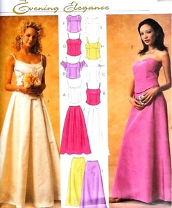 WOW! MISS ELEGANTES KNOCHEN OBERTEIL, ROCK oder KLEID SCHNITTMUSTER 6-12 McCalls 3863 - Bild 1 von 2