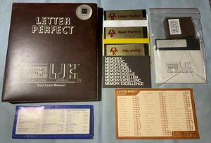 LETTER PERFECT Atari 400/800 Computer Software Disks+RARE 40ln Cartridge TESTED - Picture 1 of 2