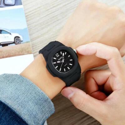 SKMEI Waterproof Men Quartz Sport Watch Casual Boys Student Wristwatch Gift - image 1 of 4