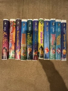 Lot Of Old Disney VHS Movies,(the Classic!) Like New Condition. Free Shipping - Picture 1 of 1