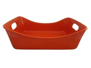 Rachael Ray Lasagna lovers stoneware Orange Lasagna Casserole Dish Pan 9 X 13 - Picture 1 of 3