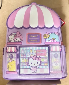 Hello Kitty Bakery Loungefly Mini Backpack NYCC Shared Exclusive NWT ON HAND - Picture 1 of 2