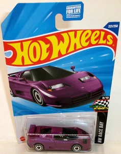 2025 HOT WHEELS 1:64 HW RACE DAY 9/10 PURPLE '94 BUGATTI EB110 SS - Picture 1 of 12