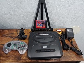 SEGA Genesis Console Model 2 MK-1631 Bundle + Sonic Spinball ■Turbo Controller 