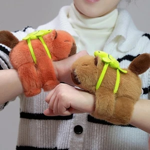 1x Capybara Slap Snap Plüscharmband Tier Plushie Armband Stofftier Capybara - Bild 1 von 15