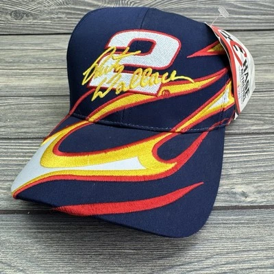Rusty Wallace #2 Sombrero Llama Persecución Auténtico Snapback Sombrero Nascar De Colección Azul Nuevo de Lote Antiguo Foto 1 de 4