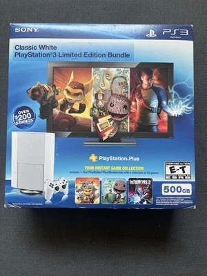 Playstation 3 Super Slim White 500gb Limited Edition Console - Variant - Image 1 of 4