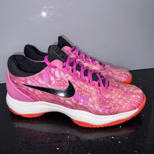 Near New NIKE Zoom Cage 3 HC Active Fuchsia Tennis Sneakers Shoes US 9 #37579 - Picture 1 of 14