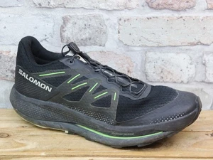 MENS SALOMON PULSAR TRAIL RUNNING BLACK WALKING RUN SPORT TRAINERS UK 8.5 £130 - Picture 1 of 15
