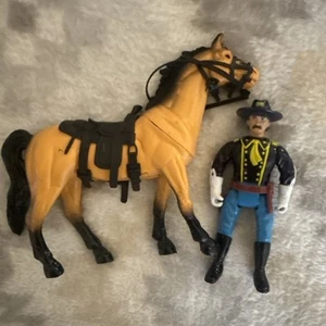 Vintage Imperial Legends Of Wild West General Custer And Horse Play Set 1991 - Picture 1 of 4
