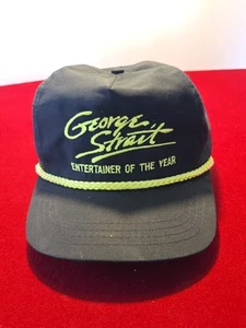 VTG 1989 George Strait Entertainer Of The Year Country Music Snapback Hat Cap - Picture 1 of 9