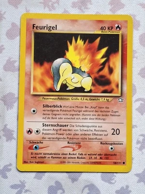 Feurigel 56/111 Neo Genesis Set  Deutsch Pokémon Karte Pokemon Trading Card Game - Bild 1 von 4