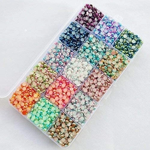 5000 Cabochons Flatbacks Ombre Flat Back Mix Valentines Jewelry Supply Bulk 5mm - Image 1 of 1