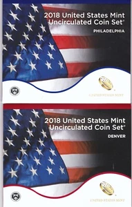 2018 P & D US Mint Set Uncirculated 20 Coins OGP Original Mint Packaging - Picture 1 of 2
