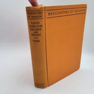 David Livingstone Explorer & Prophet by Charles Finger Vintage 1927 Hardcover - Picture 1 of 9