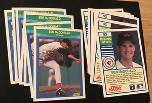 Ben McDonald 1990 Score Rising Star Baseball  #93 (Near Mint) - Picture 1 of 1