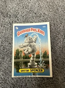 1986 Garbage Pail Kids GPK Series 3 Spittin SPENCER (Copyright on Front) 92b - Picture 1 of 2
