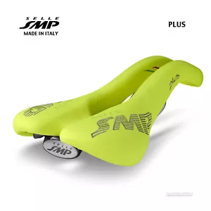 NEW Selle SMP PLUS Saddle : YELLOW FLUO - MADE IN iTALY! - Picture 1 of 2