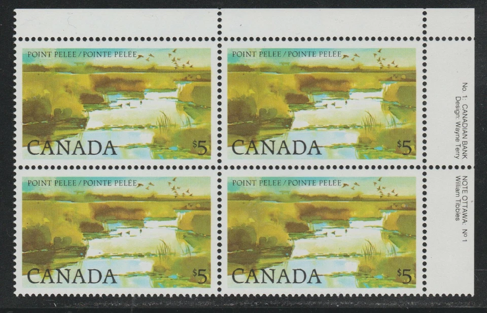 1983 Canada SC# 937 UR - National Park - Plate No.1 Plate Block M-NH Lot # 1600b - Image 1 of 1