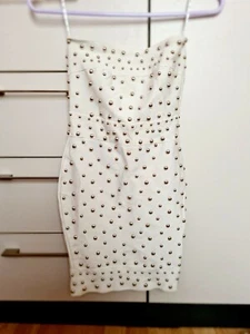 missguided white strapless bodycon dress - Picture 1 of 3