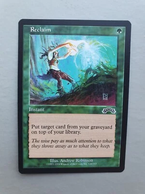 Reclaim , MTG Exodus (1998), Common Green Instant NM - Image 1 of 2