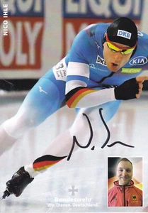 Nico IHLE - Deutschland, Silber WM 2017 Eisschnelllauf, Original-Autogramm! - Bild 1 von 1