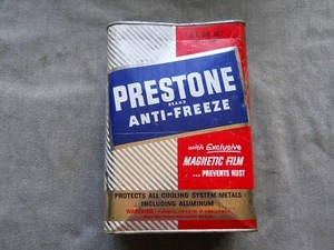 Prestone Frostschutz 1 GAL Blechdose Union Carbide Garage / Man Cave Display - Bild 1 von 12