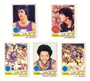 1977-78 Topps Basketball Team Set (A) - New Orleans Jazz