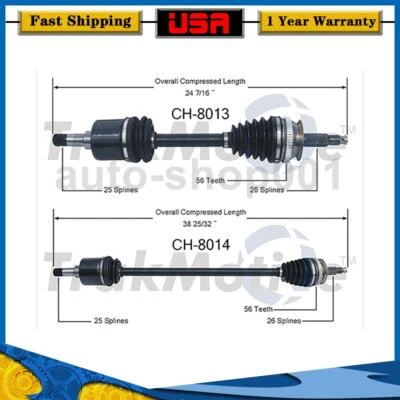 TrakMotive Front Driver Passenger Side CV Axle Joint For Plymouth Breeze 1996 - Image 1 of 3