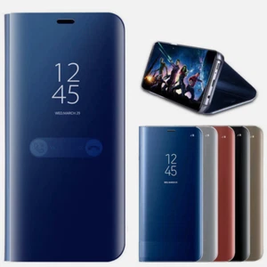 Flip View Mirror Clear Case Phone Cover For Xiaomi Poco F6 X7 M6 Pro 14T 13T Pro - Photo 1 sur 25
