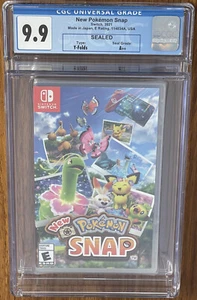 NUEVO SWITCH 2021 NUEVO POKEMON SNAP PRIMERA IMPRESIÓN CGC VGA Calificado 9.9 Pliegue en Y A++ SELLO - Imagen 1 de 6