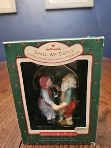 Hallmark Holiday Keepsake Ornament "Shall We Dance" Santa & Mrs. Claus 1988 - Picture 1 of 12